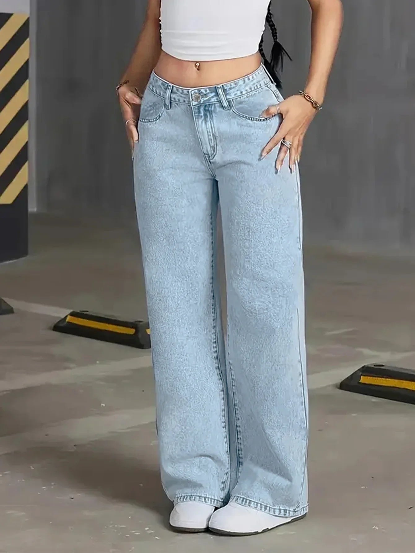 Sophie | Relaxed High Waisted Wide Leg Jeans 0