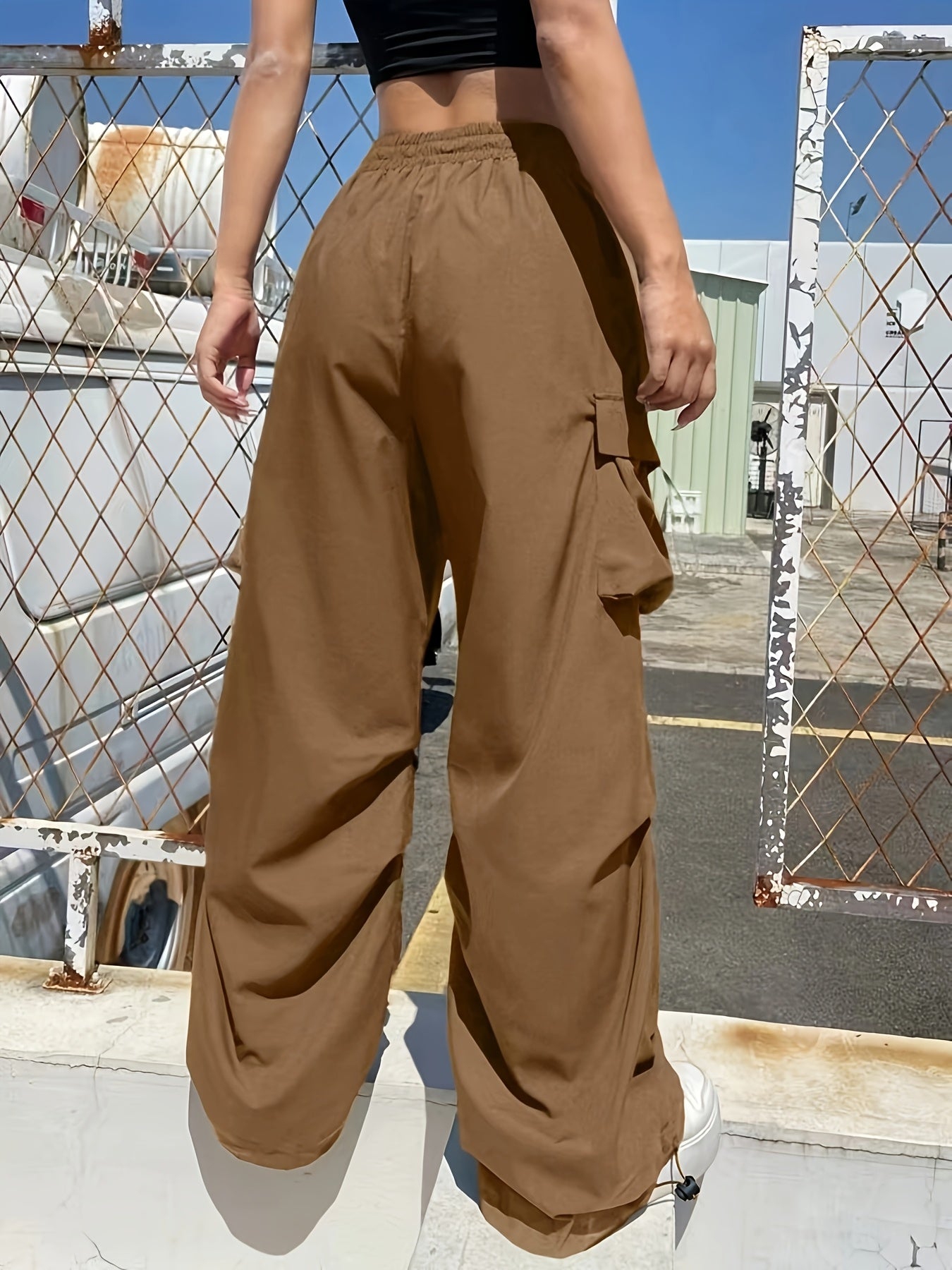 Sophie | Relaxed Wide Leg Cargo Pants for Women 4
