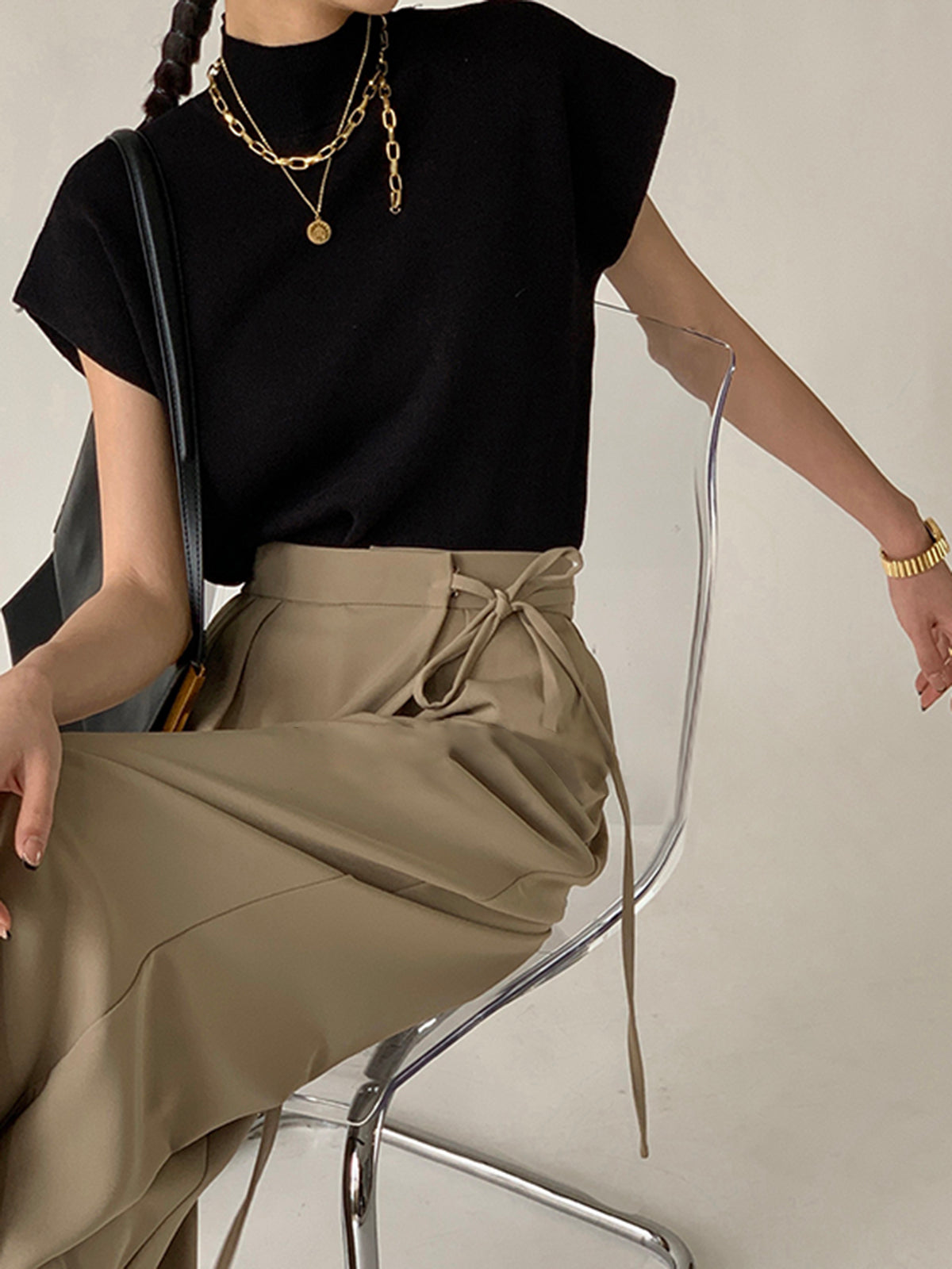 Sophie | Stylish Elegant Mock Neck Women's Top for Summer 1