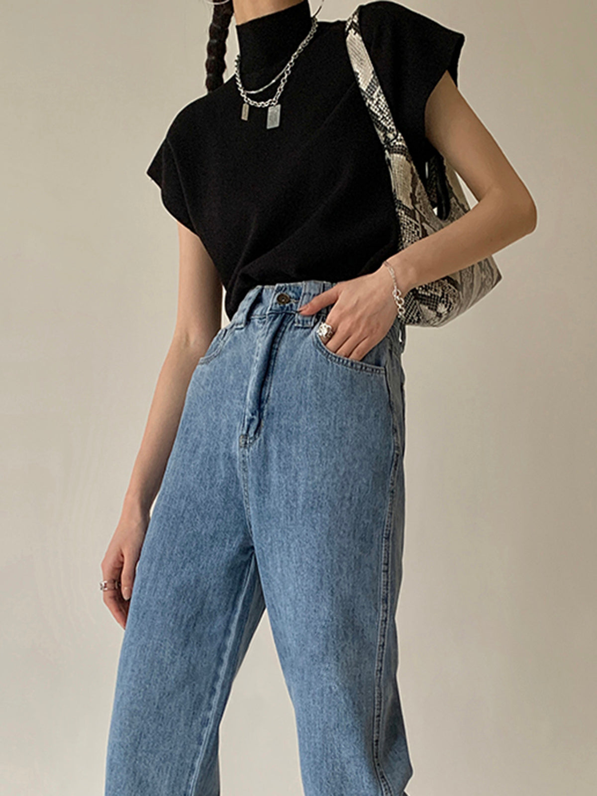 Sophie | Stylish Elegant Mock Neck Women's Top for Summer 3