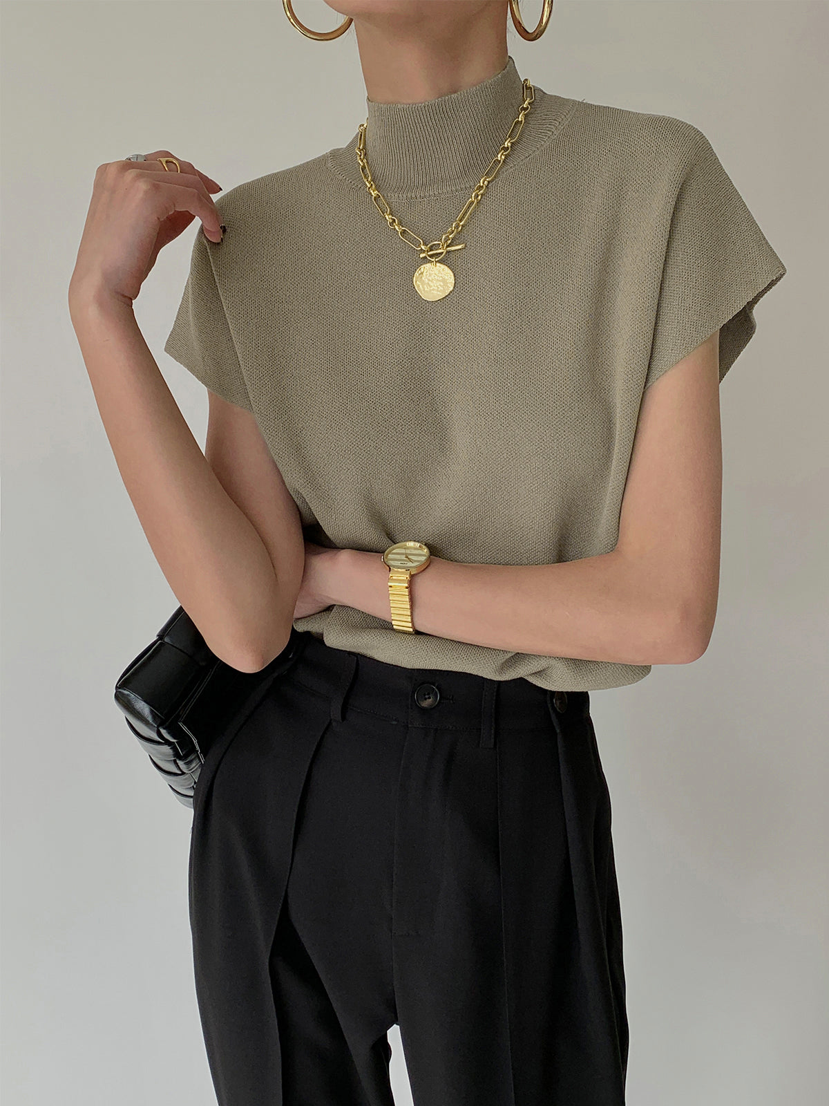 Sophie | Stylish Elegant Mock Neck Women's Top for Summer 5