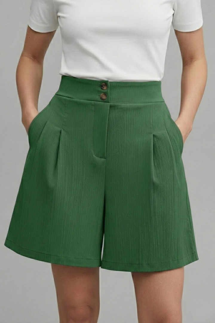 Sophie | Stylish High Waist Wide Leg Women's Shorts 10