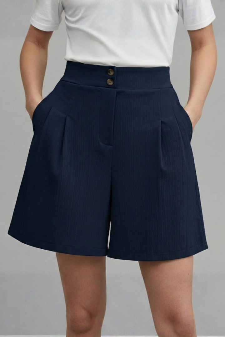 Sophie | Stylish High Waist Wide Leg Women's Shorts 12