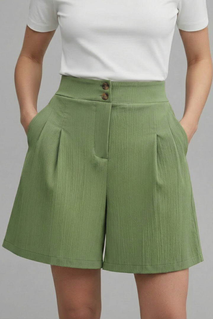 Sophie | Stylish High Waist Wide Leg Women's Shorts 13