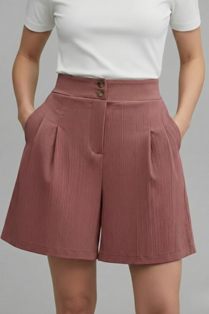 Sophie | Stylish High Waist Wide Leg Women's Shorts 15