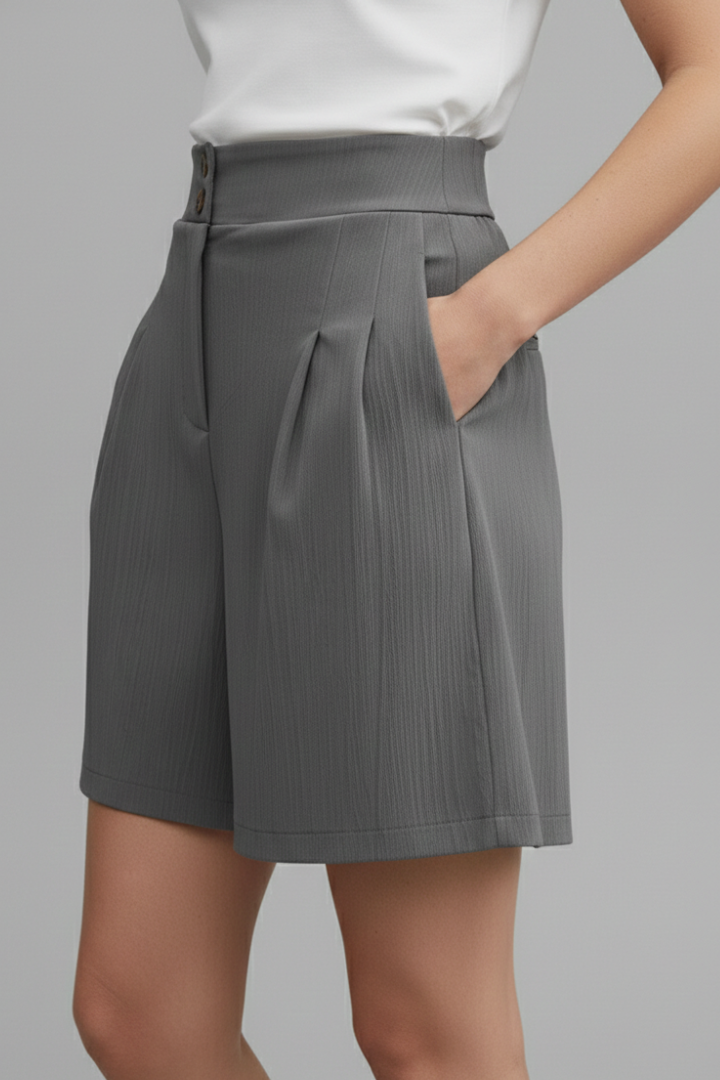 Sophie | Stylish High Waist Wide Leg Women's Shorts 3