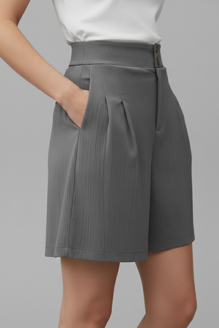 Sophie | Stylish High Waist Wide Leg Women's Shorts 4