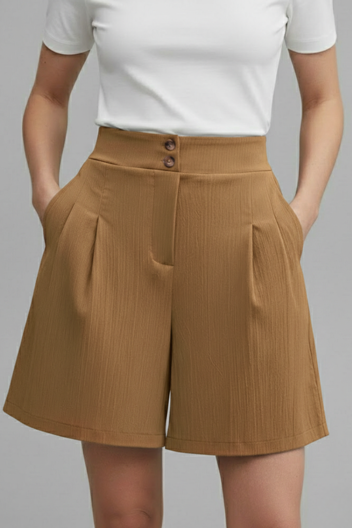 Sophie | Stylish High Waist Wide Leg Women's Shorts 6