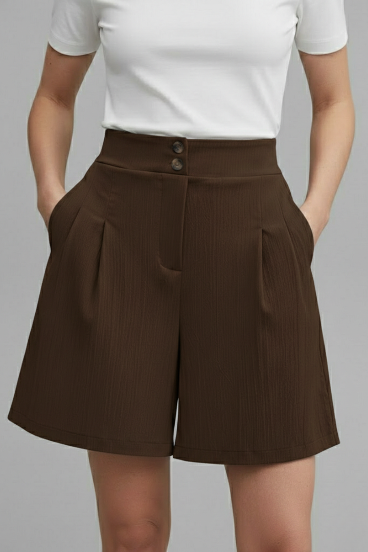 Sophie | Stylish High Waist Wide Leg Women's Shorts 8