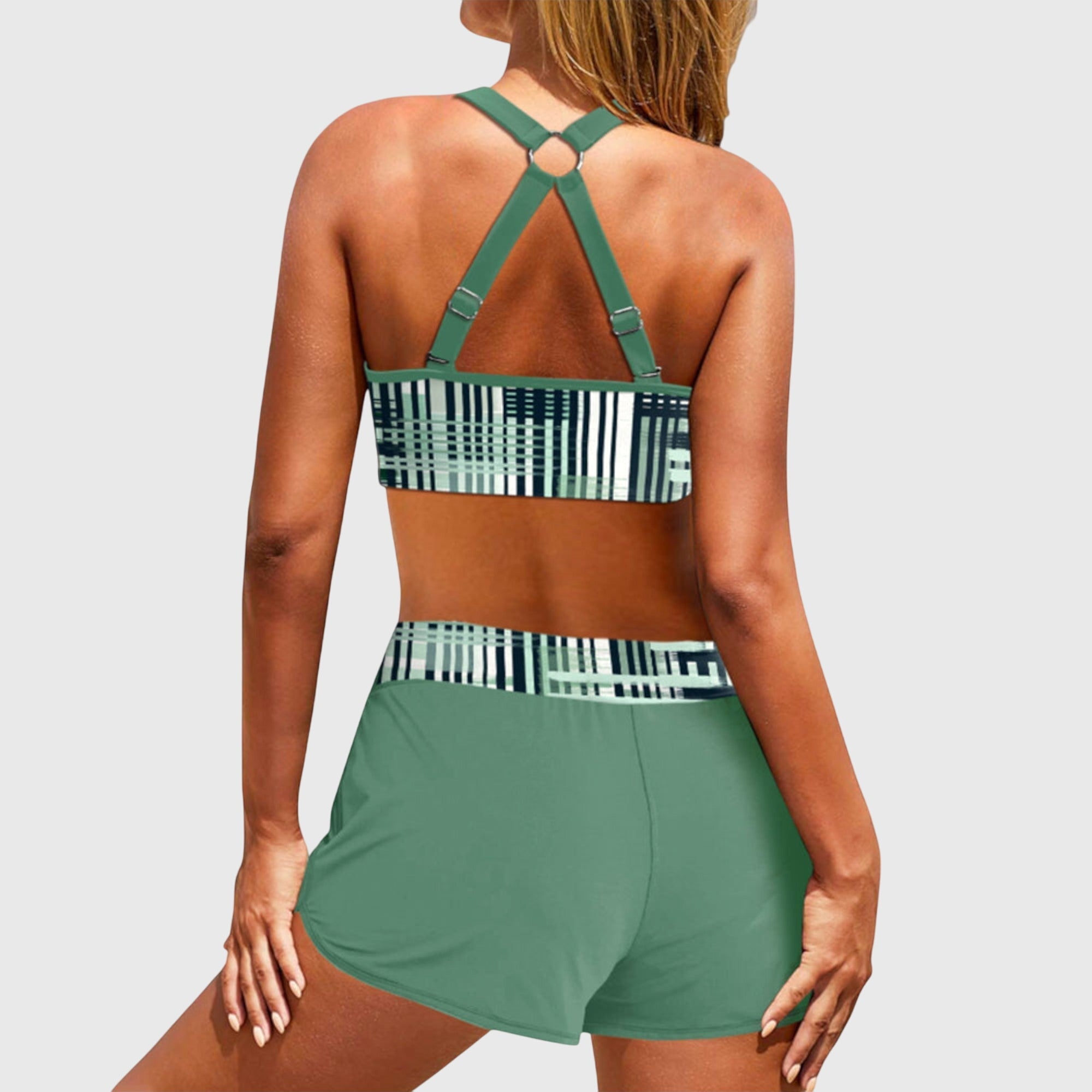 Sophie | Trendy Ribbed High-Waisted Bikini Set for Women 2