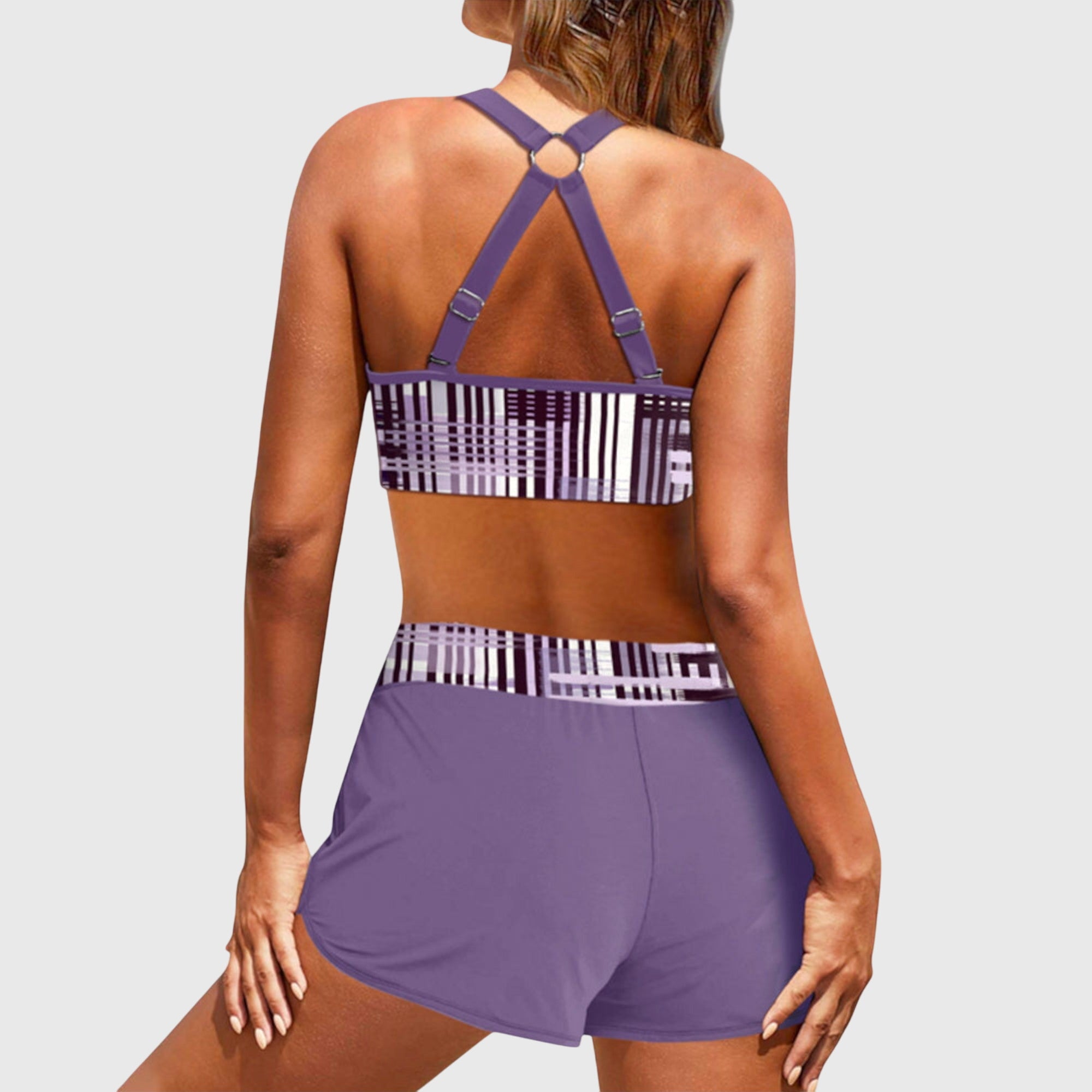 Sophie | Trendy Ribbed High-Waisted Bikini Set for Women 4