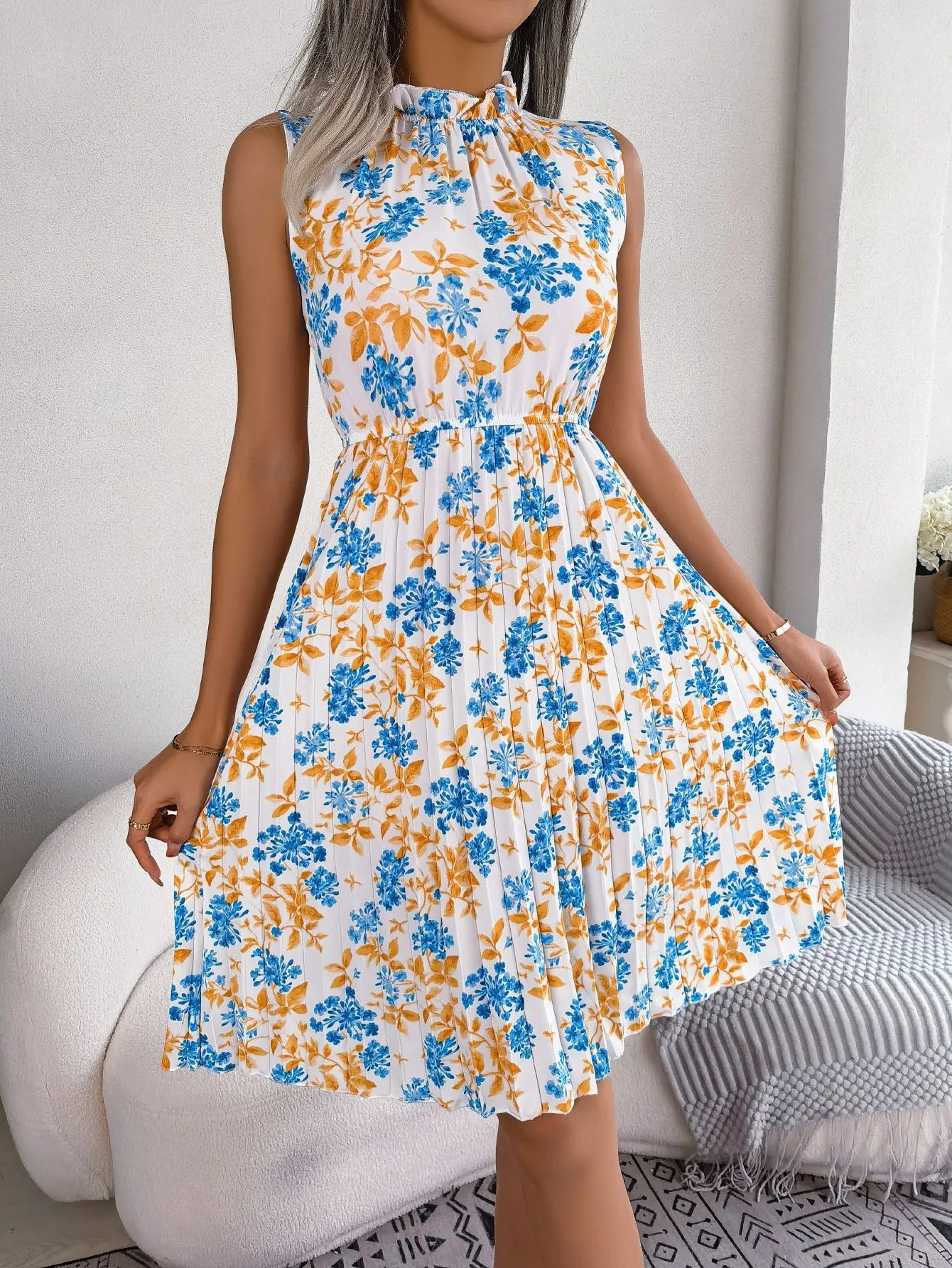 Sophie | Vibrant Floral Summer Dress 0