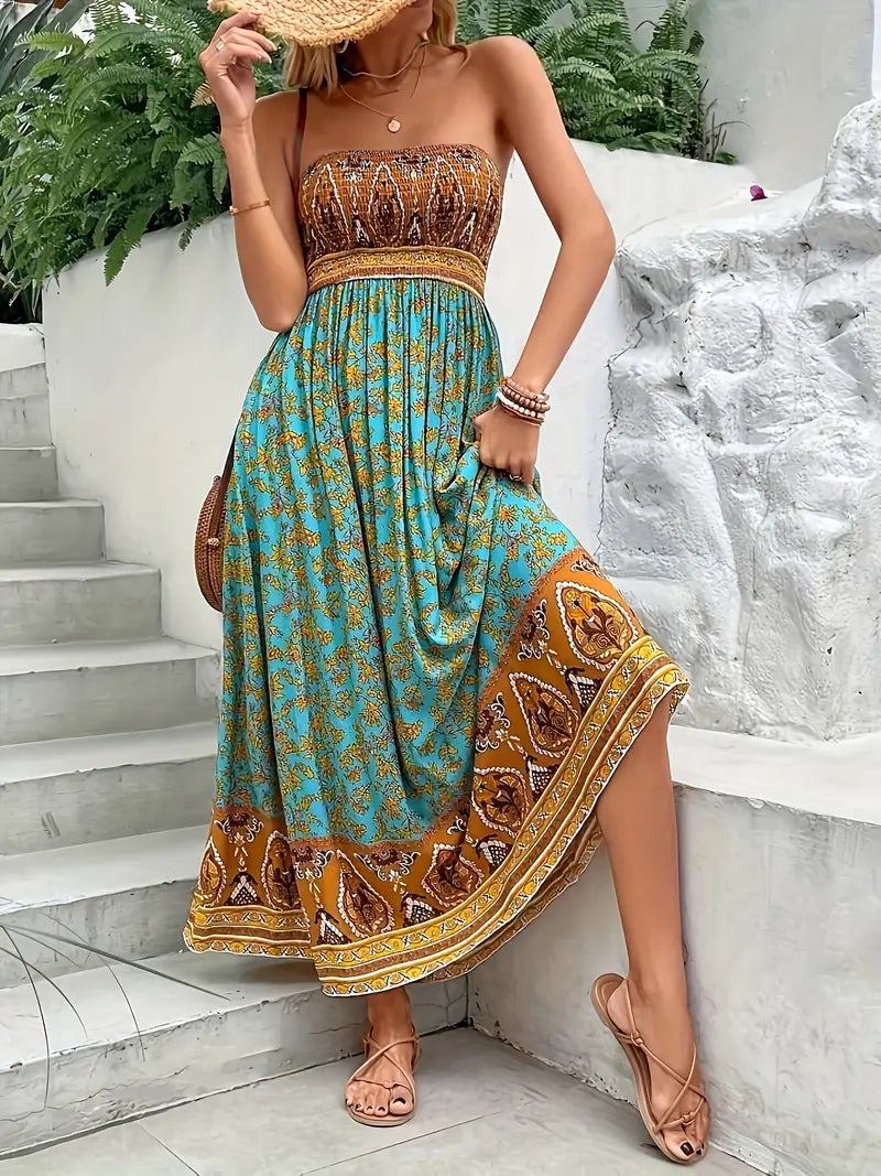 Sophie | Vibrant Floral Summer Maxi Dress 0