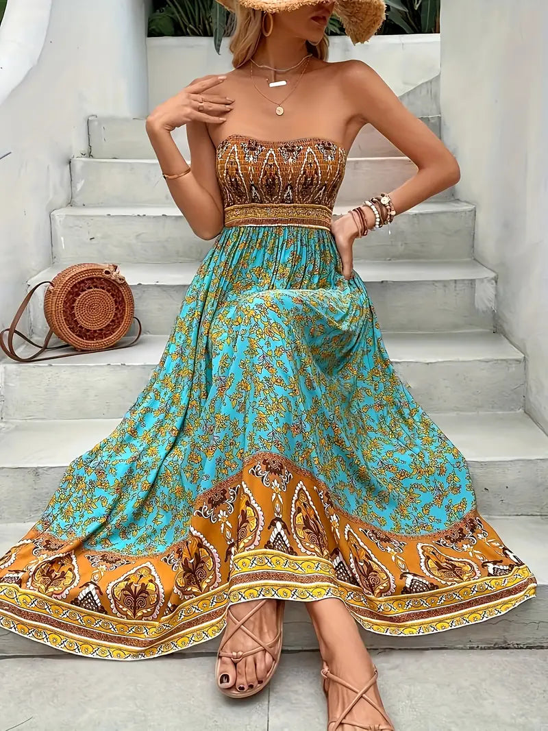 Sophie | Vibrant Floral Summer Maxi Dress 4