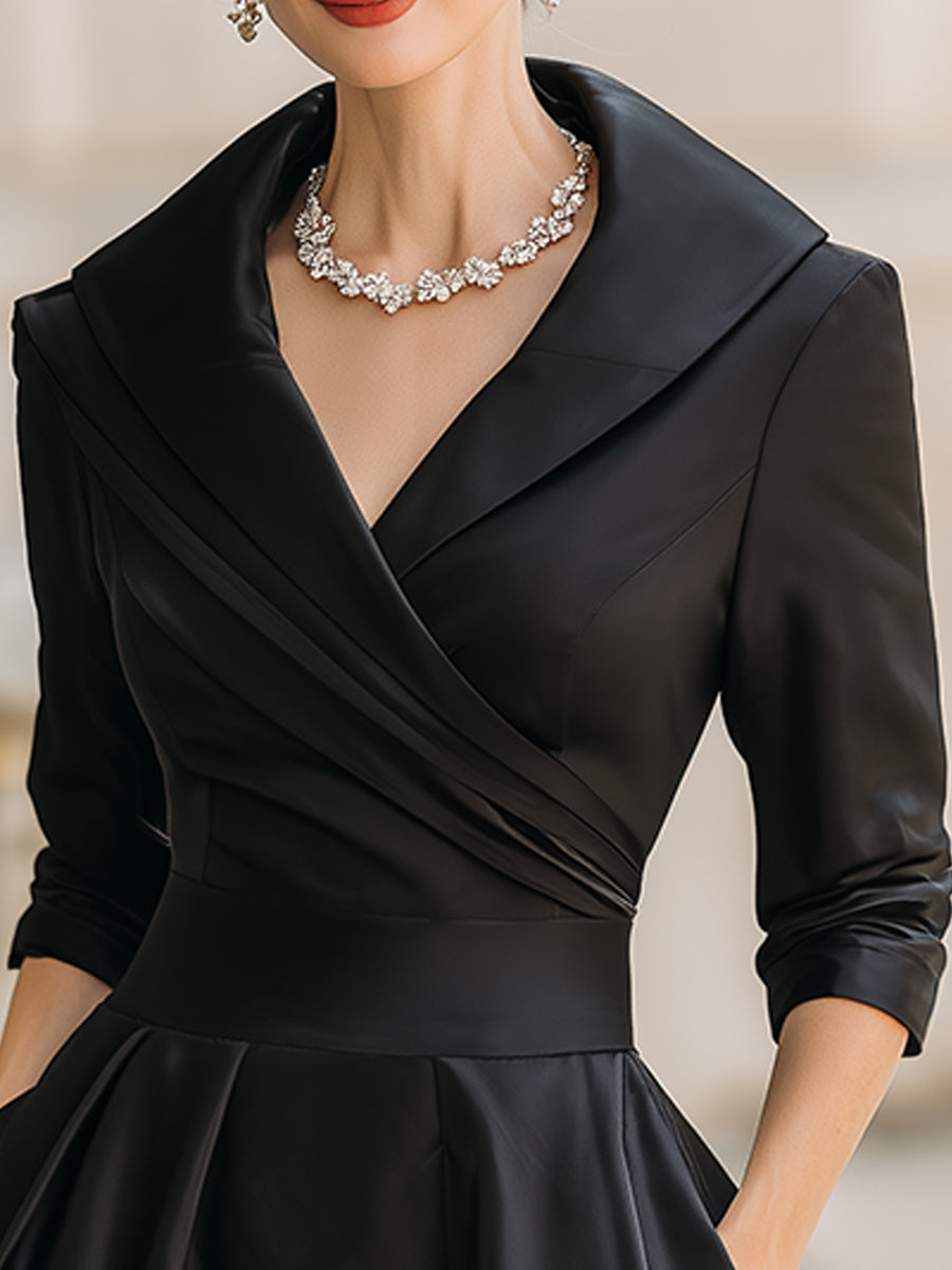 Tessa | Women's Dress with Flattering Wrap Design & Midi Length 1