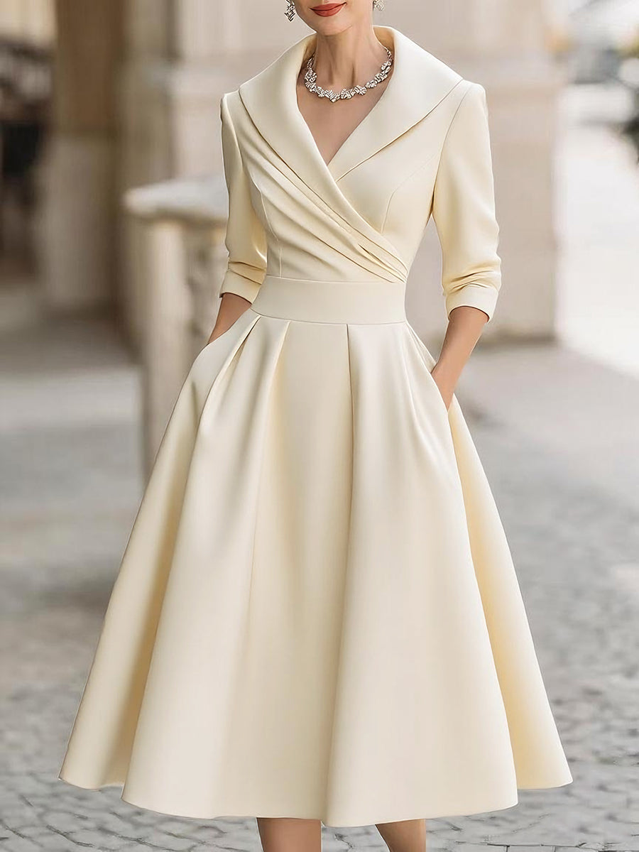 Tessa | Women's Dress with Flattering Wrap Design & Midi Length 6