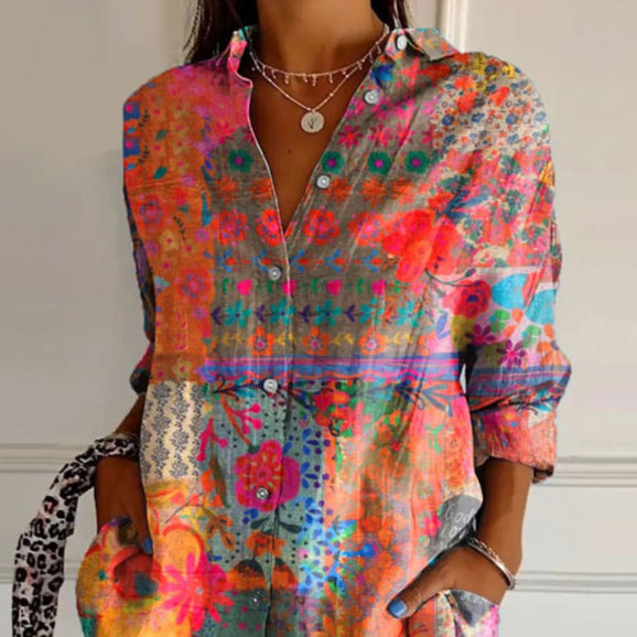 Timeless Floral Blouse | Women's Blouse with Lightweight Fabric & Versatile Fit 1