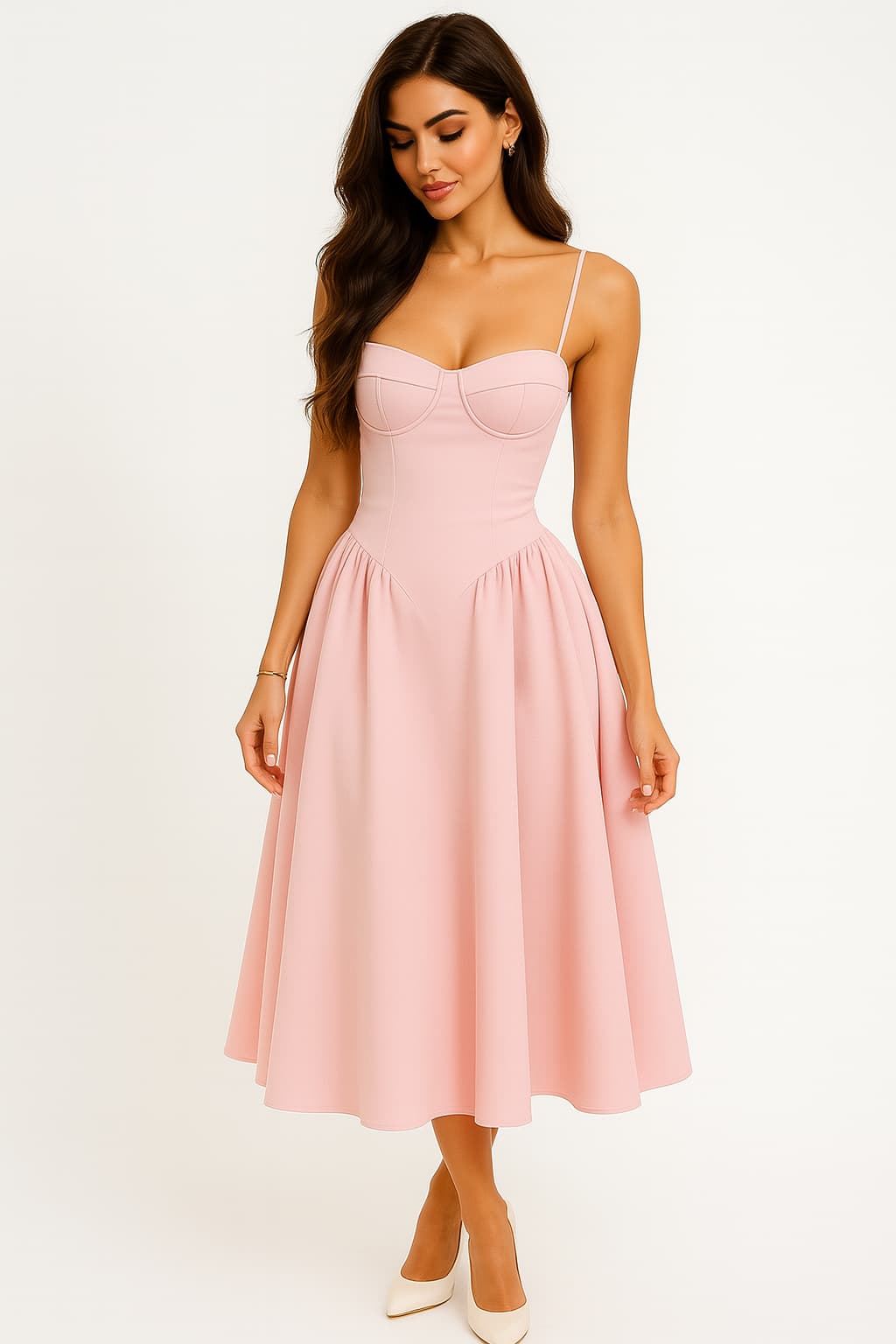 Zoe Collection | Women's Formal Dress with Long Sleeve & A-Line Skirt 0