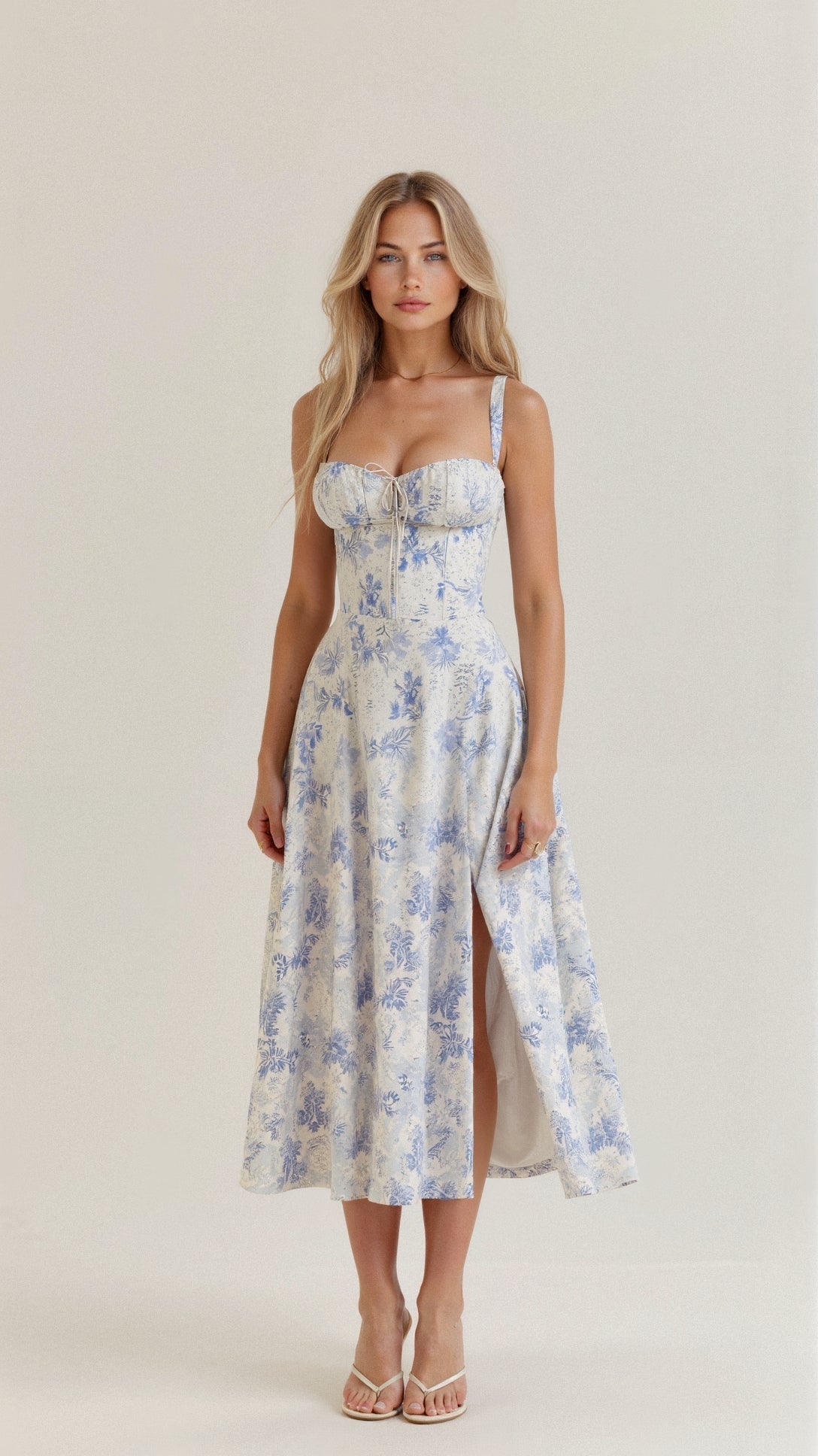 Zoe | Elegant Floral Midi Dress for Women 6