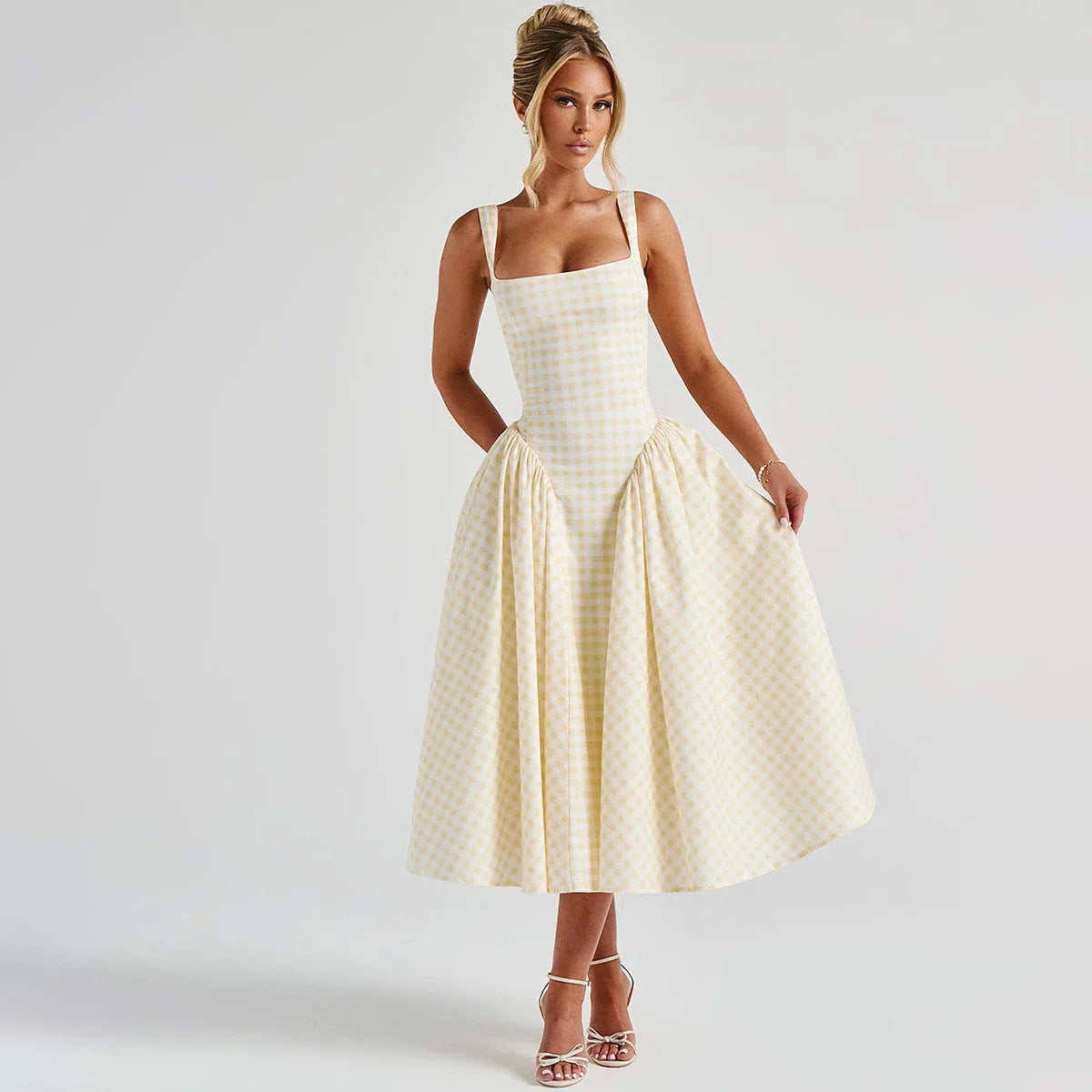 Zoe | Stylish Pastel Summer Dress with A-Line Skirt 1