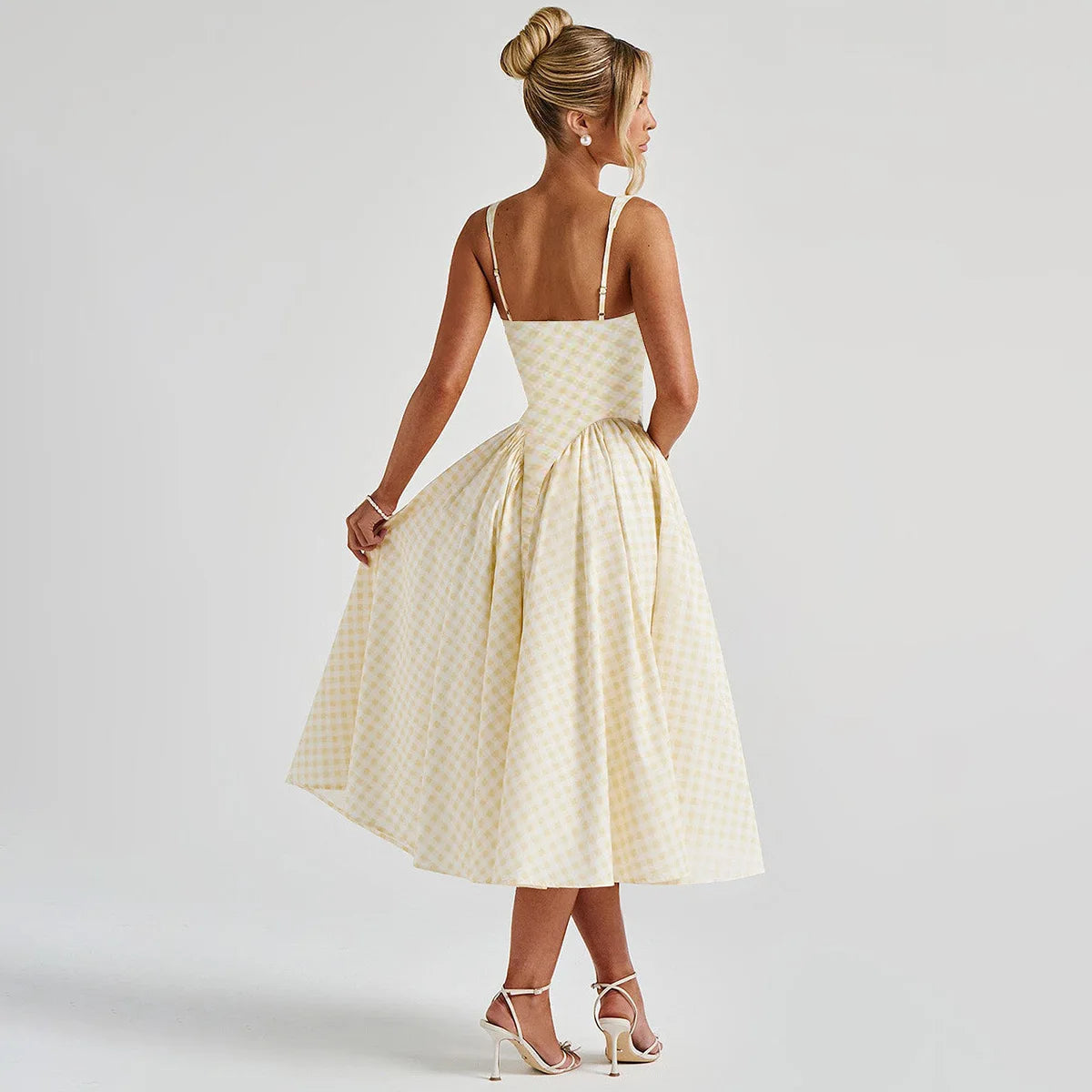 Zoe | Stylish Pastel Summer Dress with A-Line Skirt 2