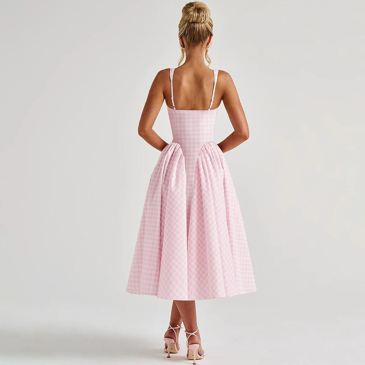 Zoe | Stylish Pastel Summer Dress with A-Line Skirt 5