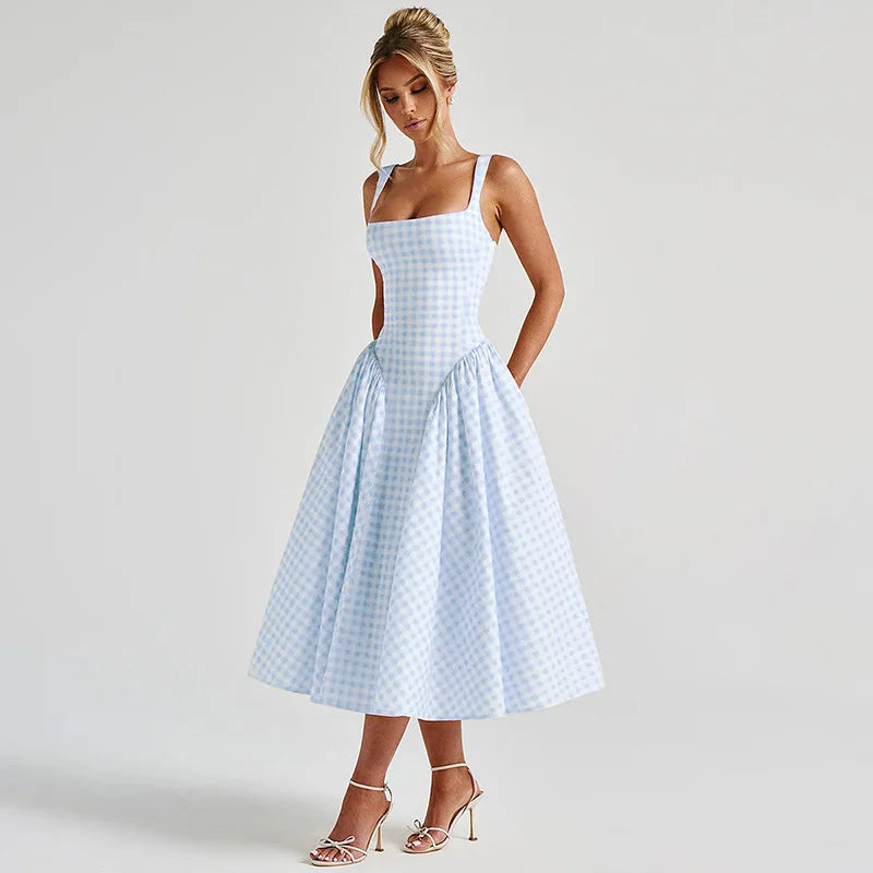 Zoe | Stylish Pastel Summer Dress with A-Line Skirt 6