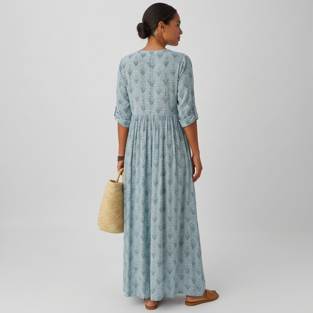 Alice | Long Sleeve Boho Maxi Dress