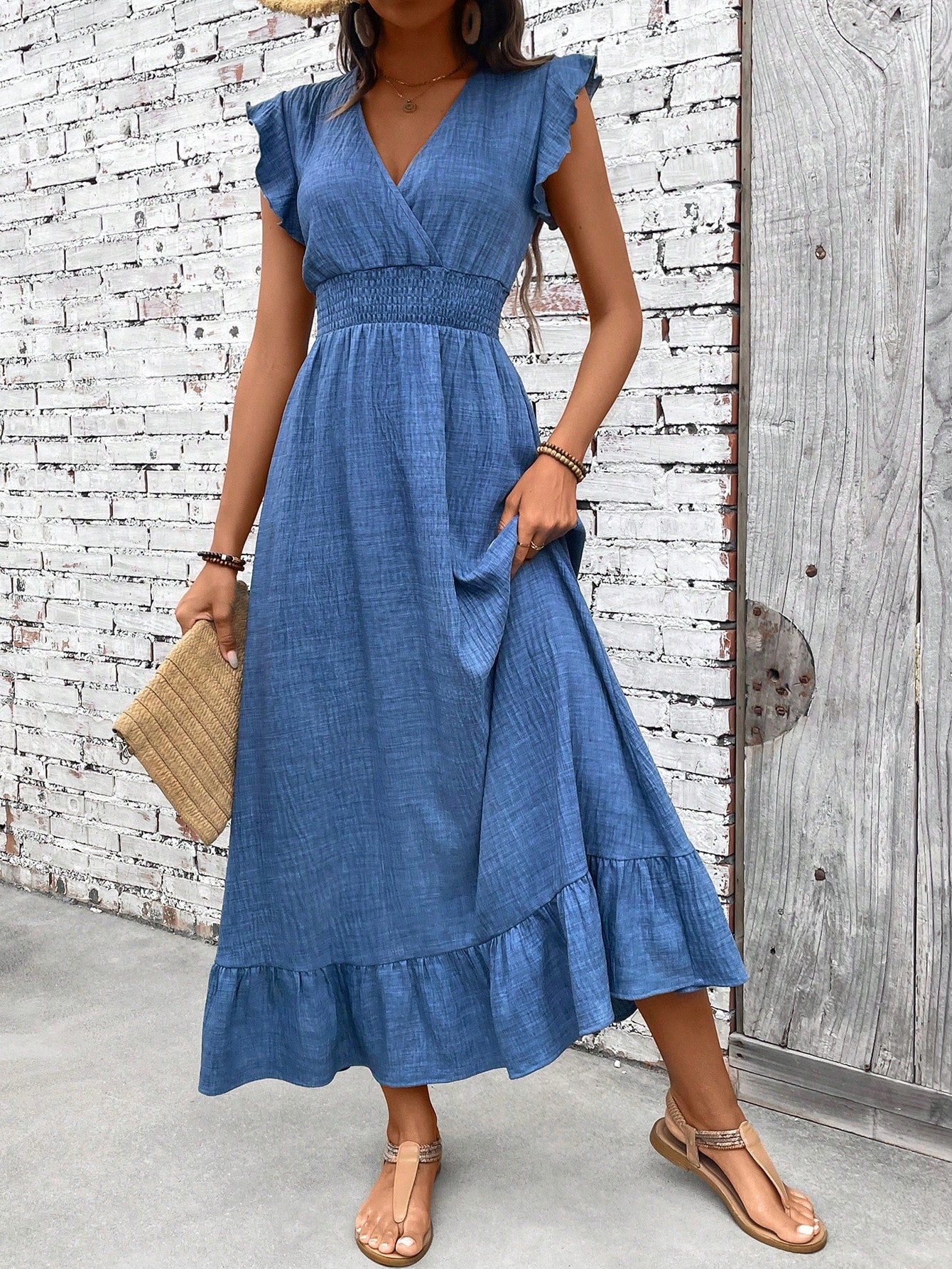 maria-womens-v-neck-smocked-waist-ruffle-hem-maxi-dress-img1.jpg