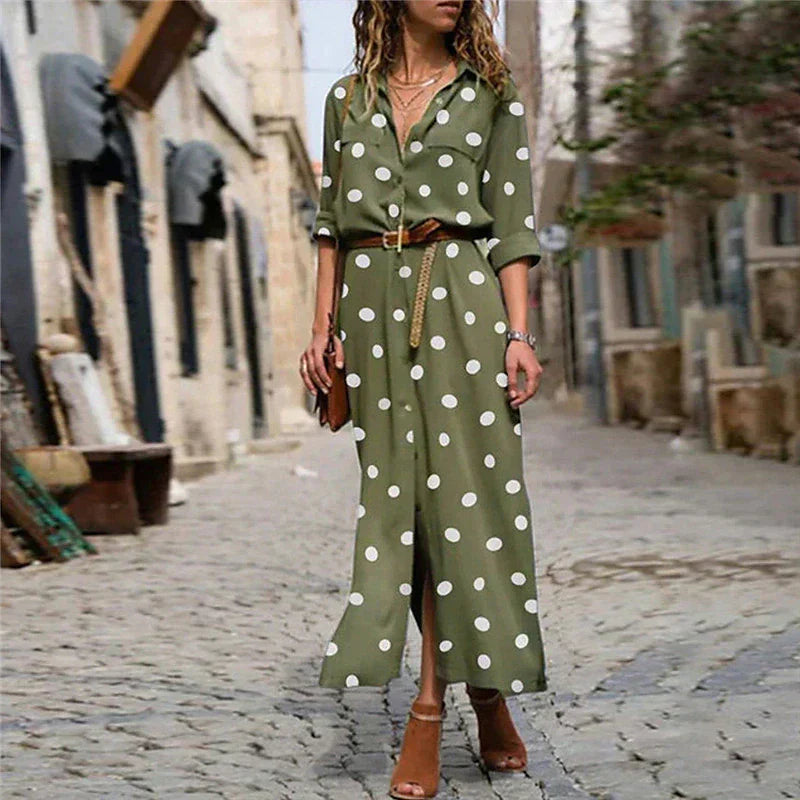 shirley-womens-polka-dot-maxi-dress-long-sleeve-button-down-img1.webp