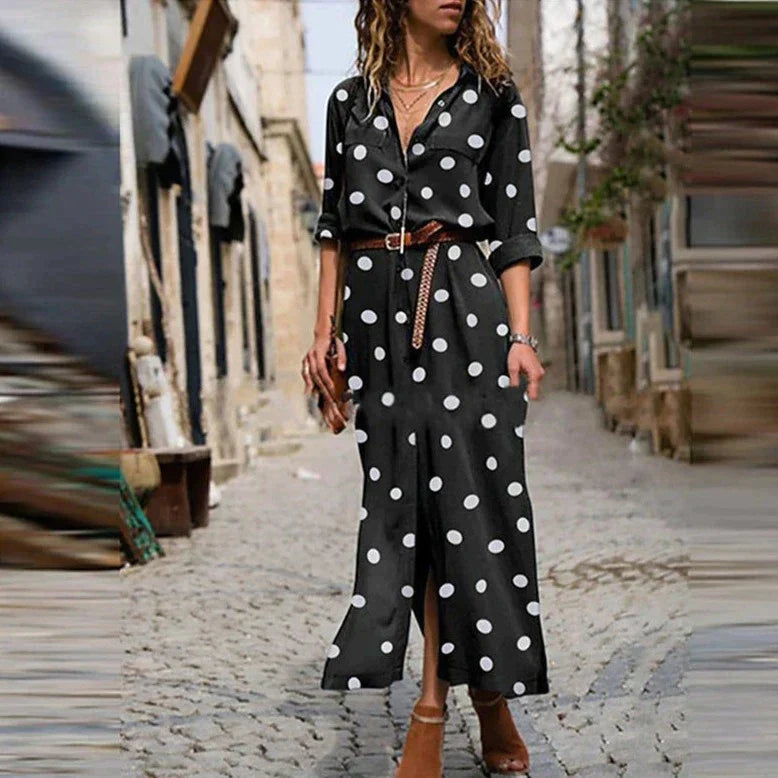 shirley-womens-polka-dot-maxi-dress-long-sleeve-button-down-img2.webp