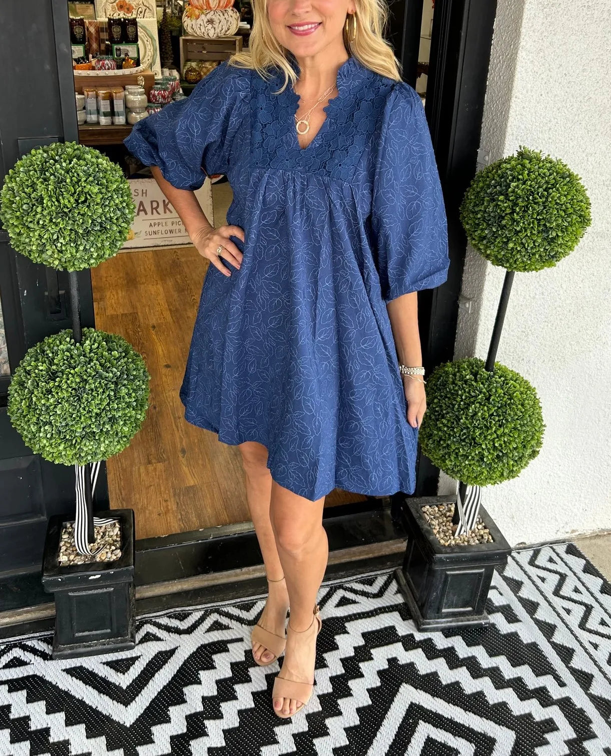victoria-womens-puff-sleeve-v-neck-smock-babydoll-mini-dress-img2.webp