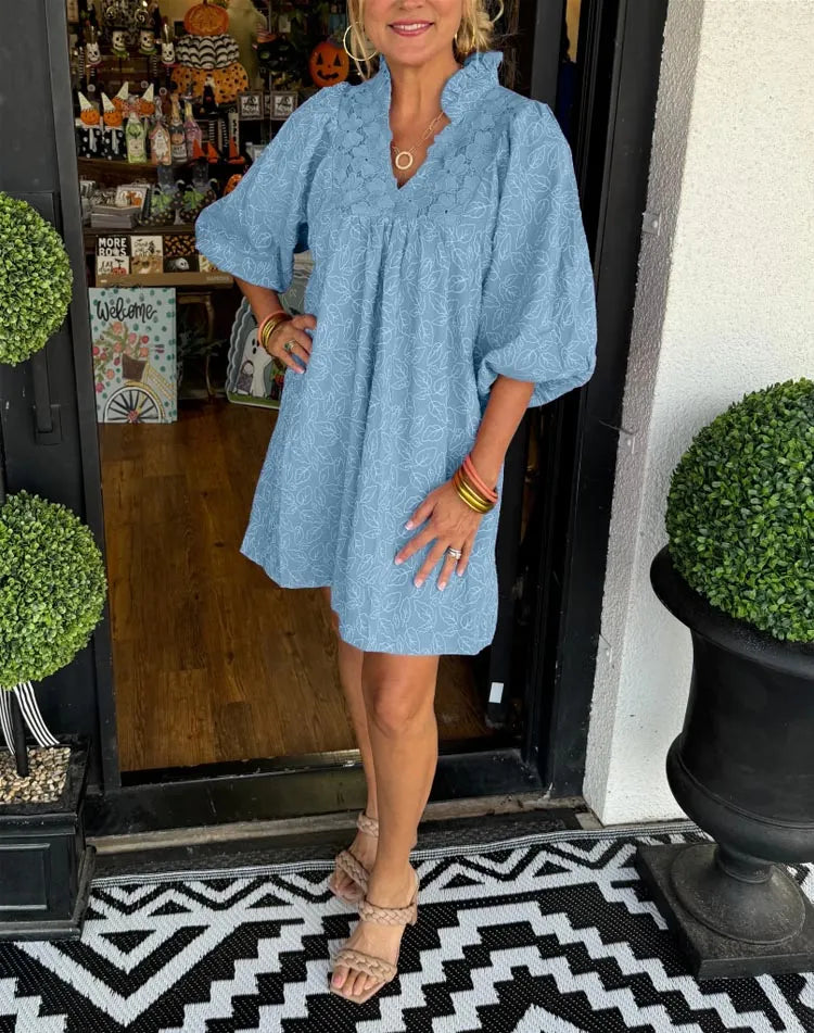 victoria-womens-puff-sleeve-v-neck-smock-babydoll-mini-dress-img3.webp